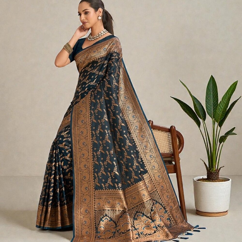 Soft Silk Traditional Saree, Cultural Wear for Women